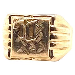 Vintage Signet in 18 Carat Yellow Gold Ring
