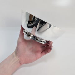 Ciotola d'argento modernista d'epoca Sigvard Bernadotte Georg Jensen No. 904