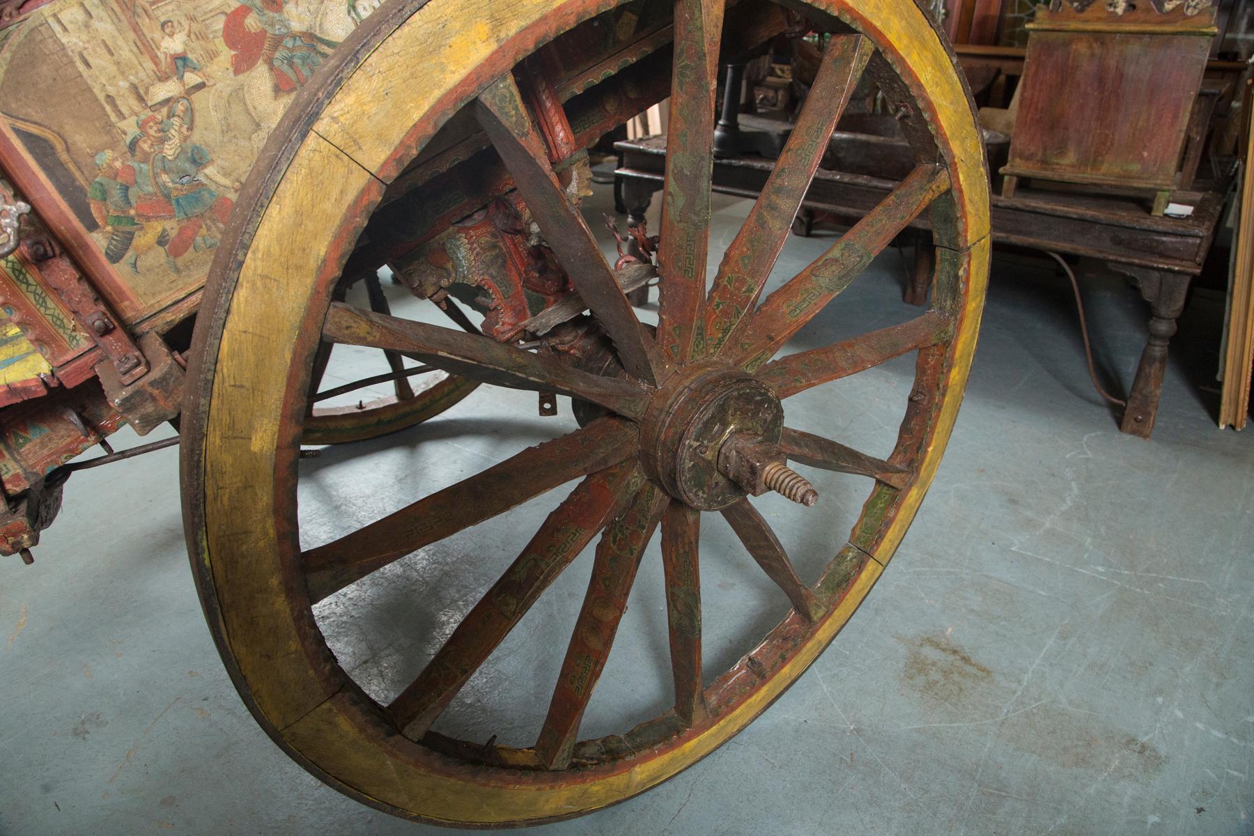 Vintage Sicilian Cart In Good Condition In Stamford, CT