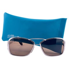 Vintage Silhouette 665 Oversized & Wide Silver 1970'S Sunglasses