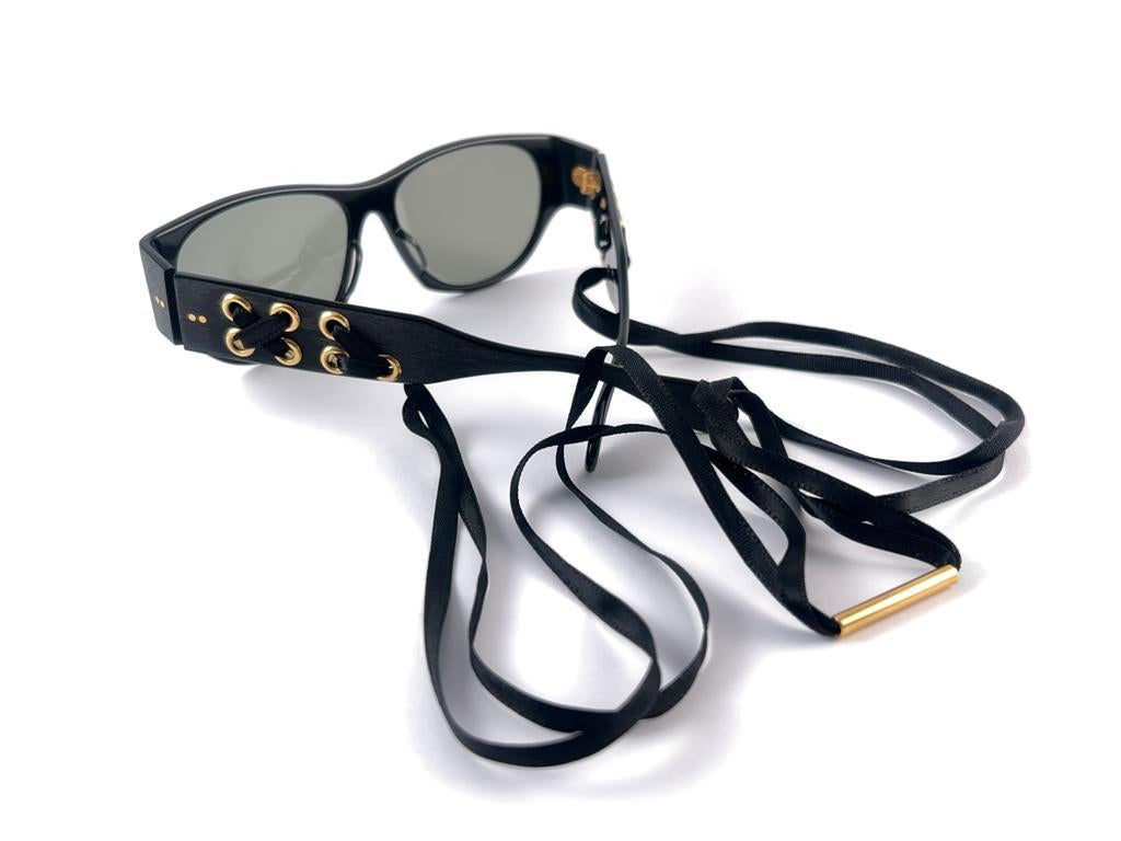 Vintage Silhouette Iconic Corset M3131 Gold Accents 1980'S Austria Sunglasses For Sale 8