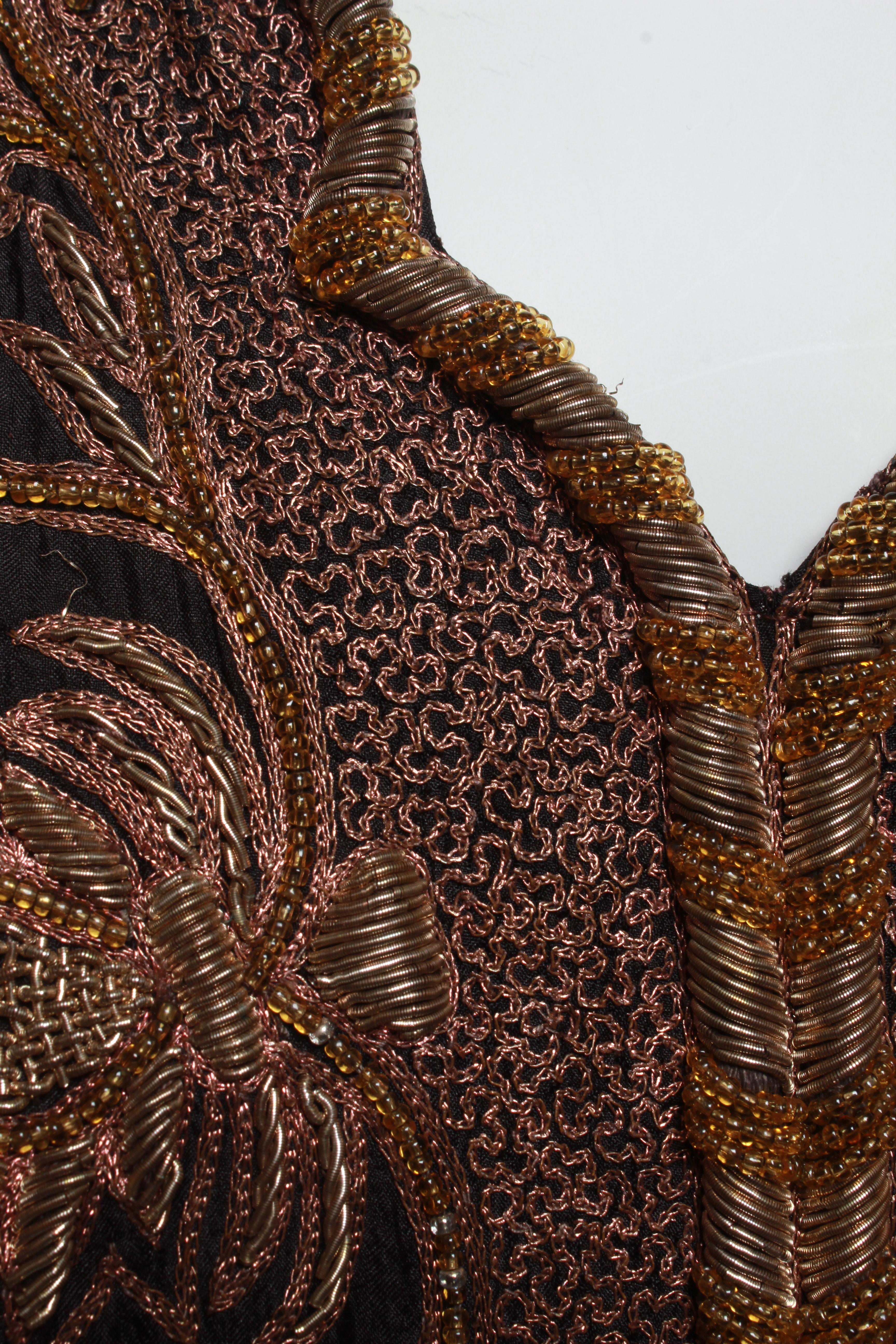 Vintage Silk and Embroidered Caftan in The style of Dries Van Noten 3