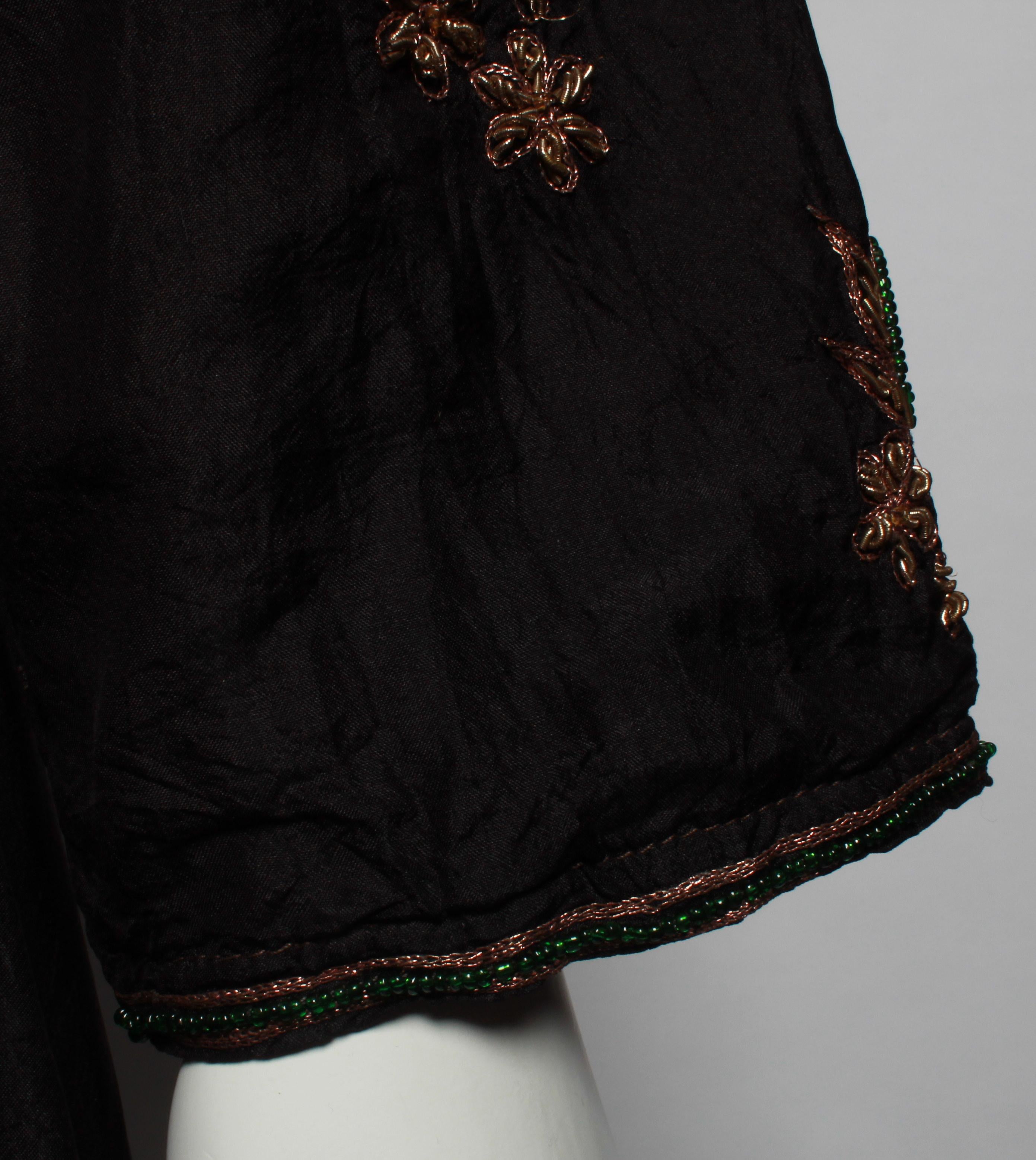 Vintage Silk and Embroidered Caftan in The style of Dries Van Noten 7