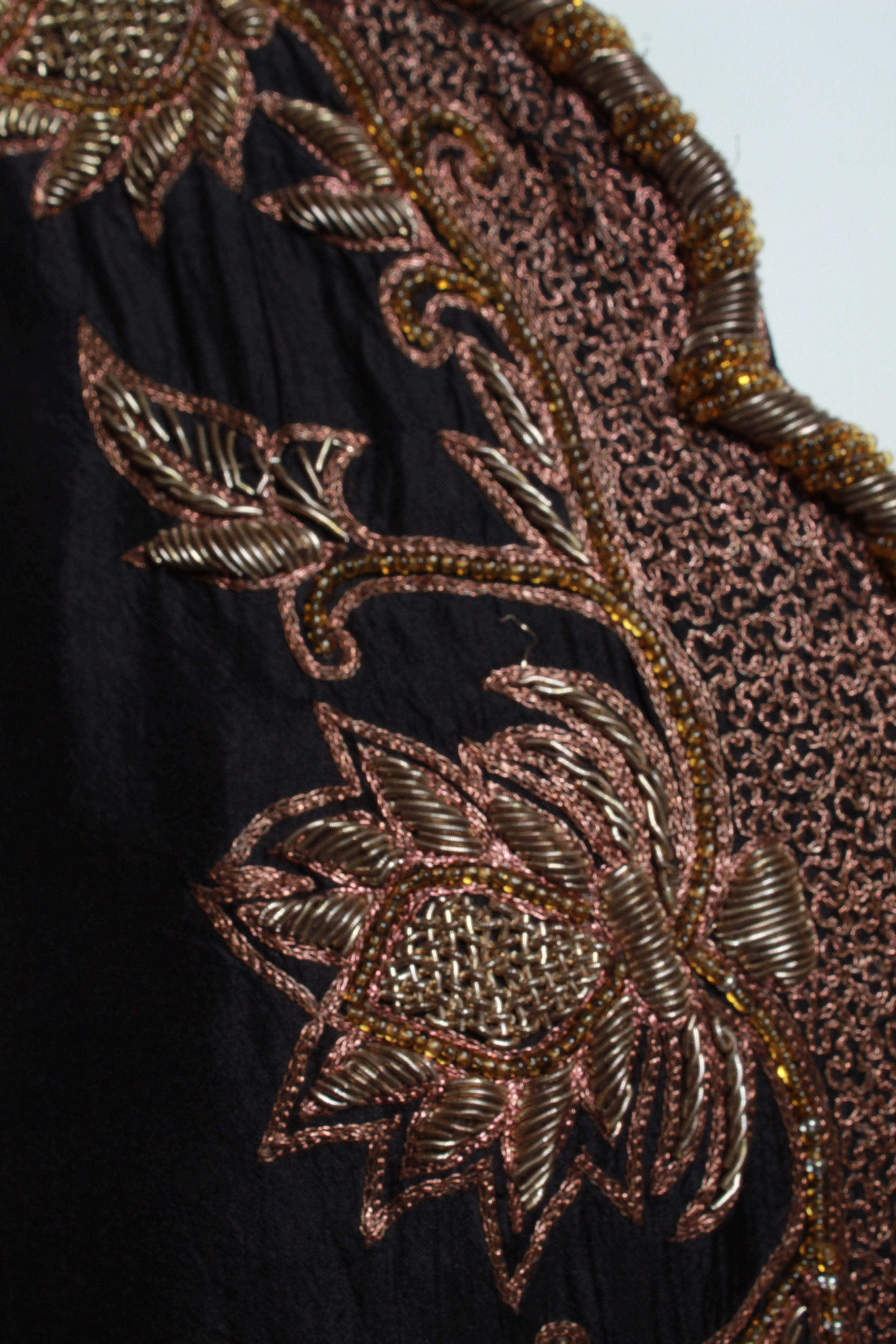 Vintage Silk and Embroidered Caftan in The style of Dries Van Noten 2