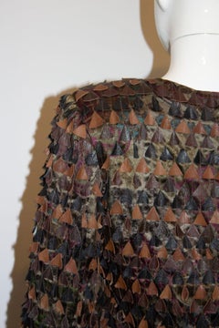 Giacca vintage in seta e pelle di Blank London