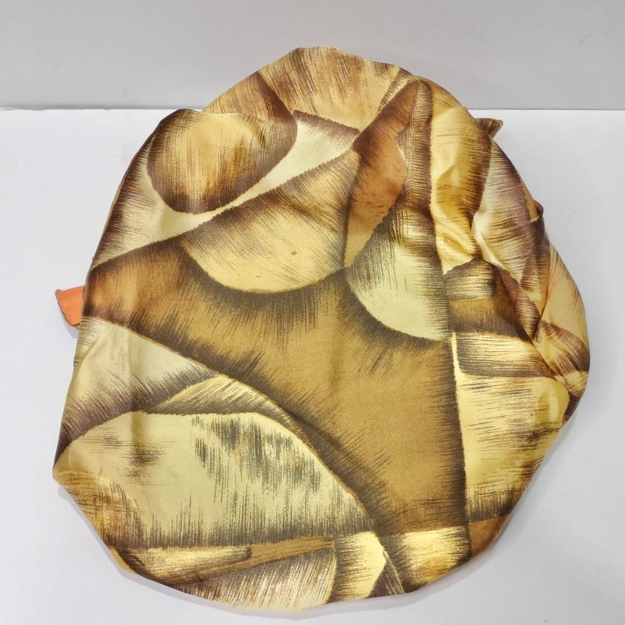 Vintage Silk Avante Guard O Ring Scarf Handbag 4