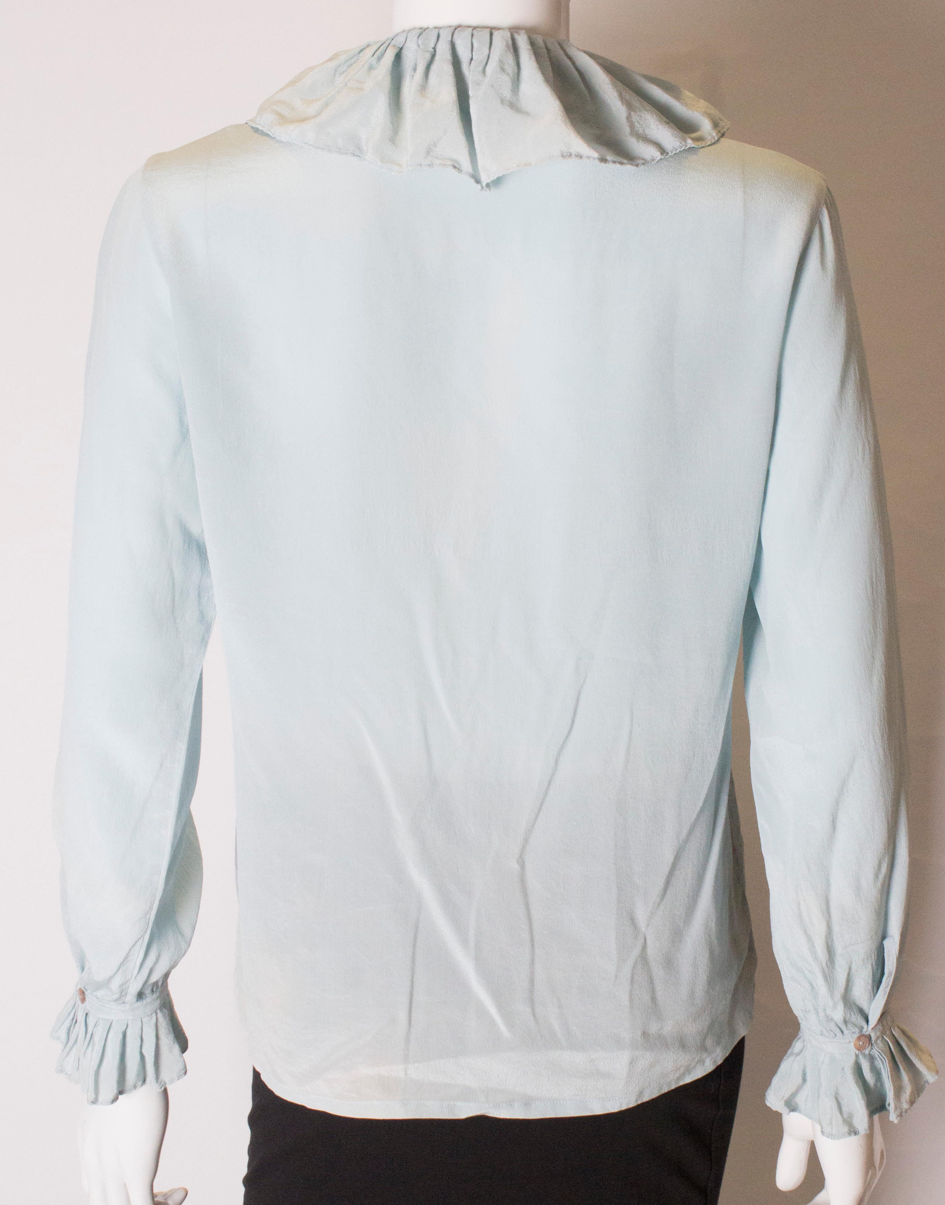 Vintage Silk Blouse by Dana Cote d'Azur For Sale 2