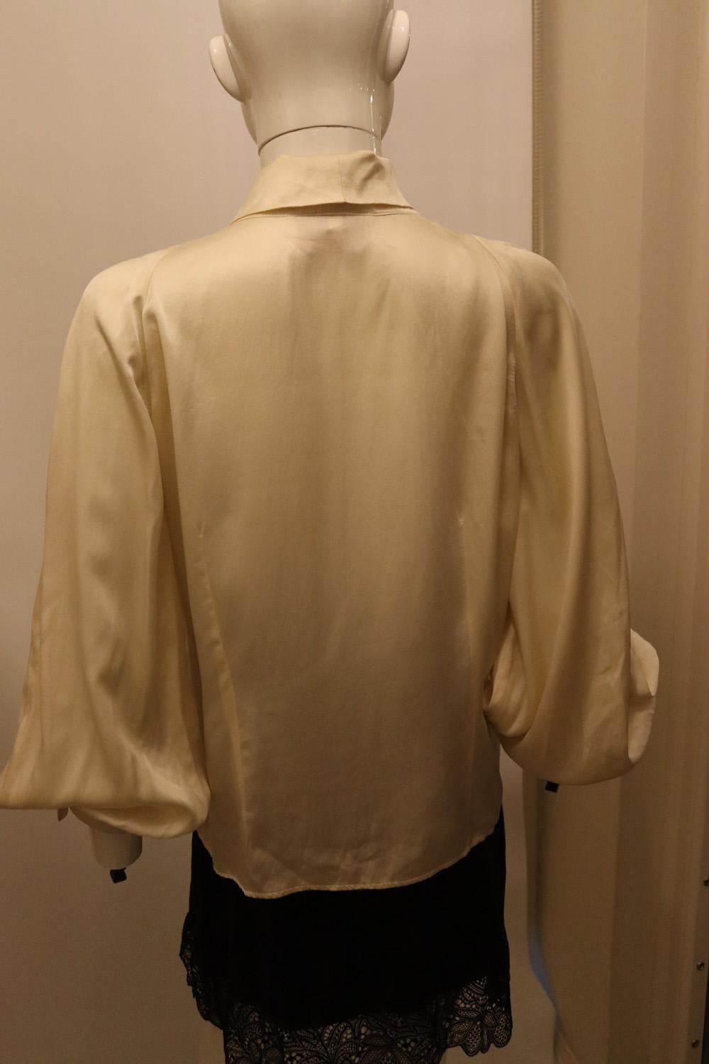 Women's Vintage Silk Blouse by Riposte di Laura Biagiotti For Sale