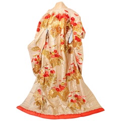 Vintage Silk Brocade Japanese Ceremonial Wedding Kimono