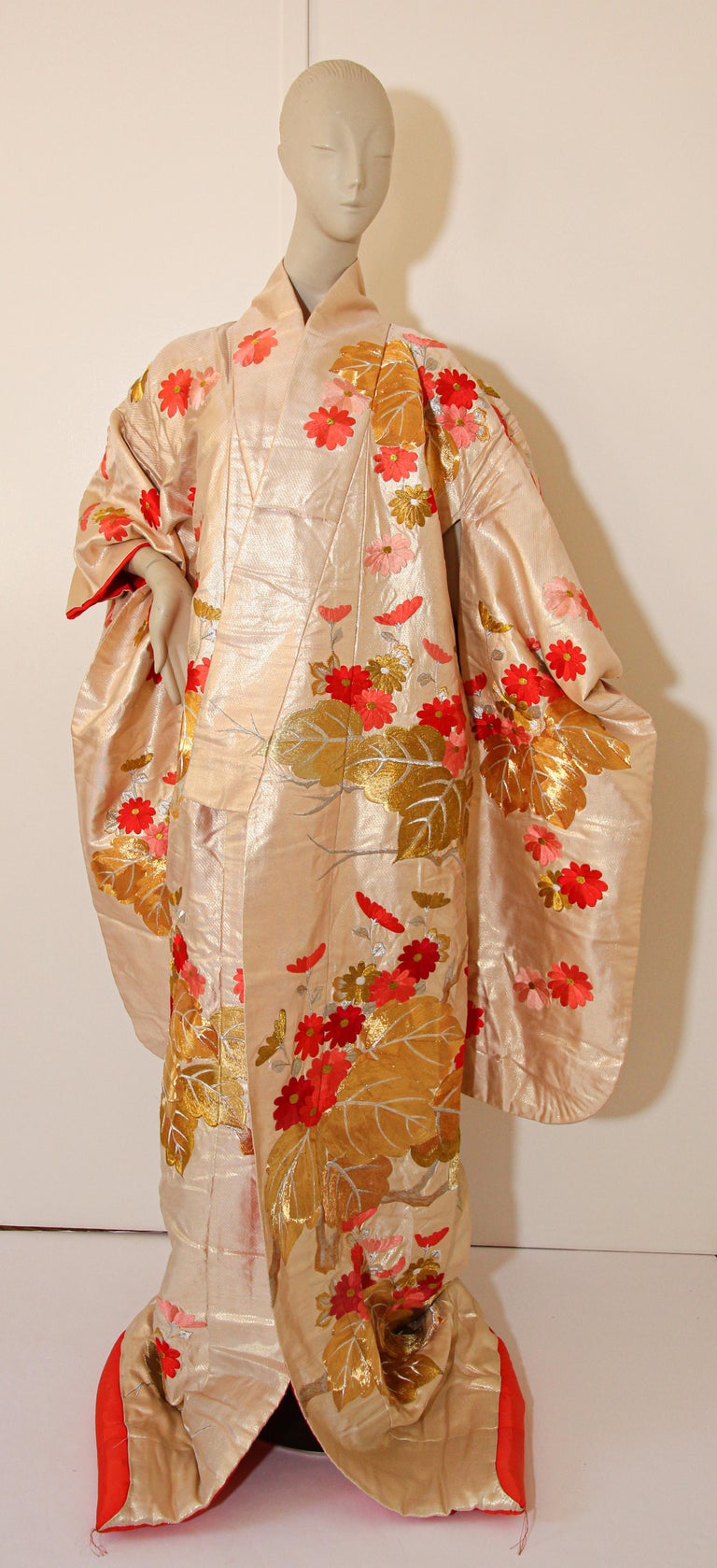 Vintage Silk Brocade Japanese Wedding Kimono For Sale At 1stdibs