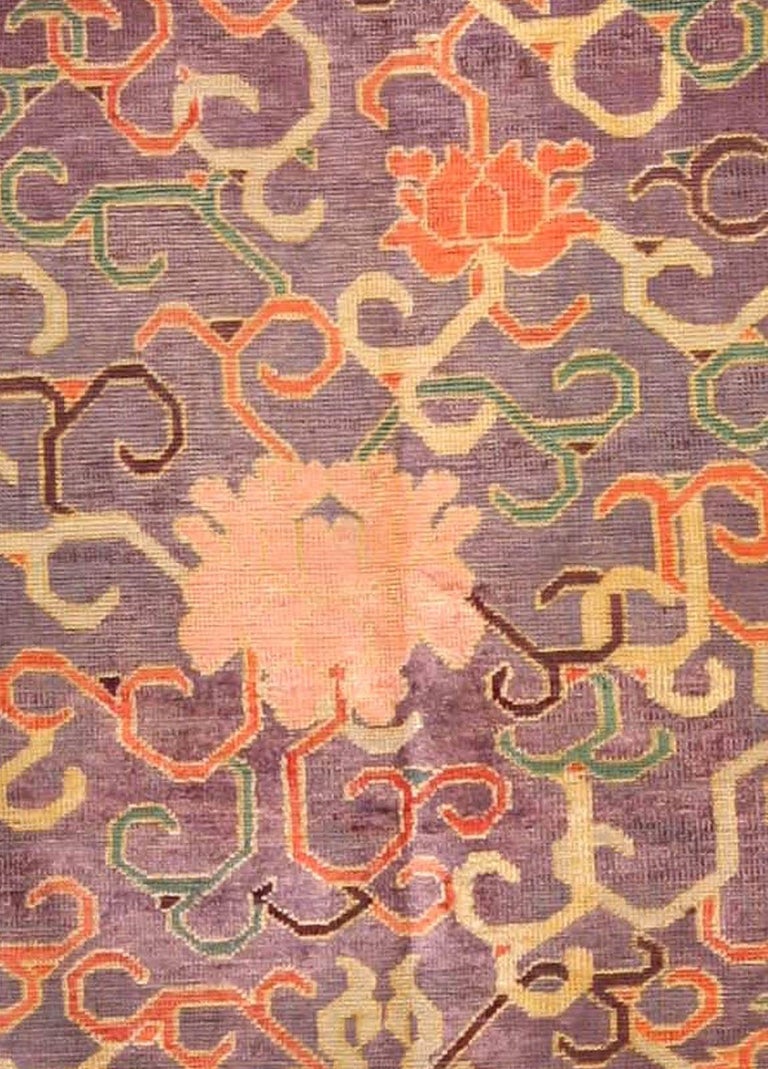 Vintage Silk Chinese Carpet For Sale at 1stdibs