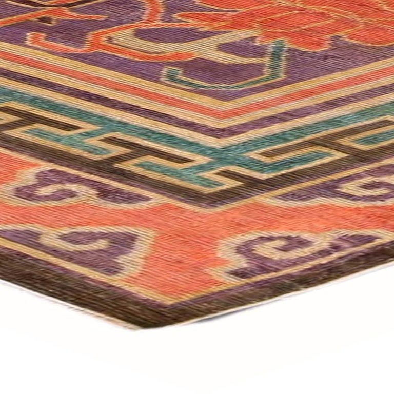 Vintage Silk Chinese Carpet For Sale at 1stdibs