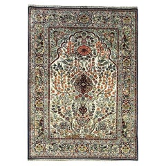 Vintage Silk Chinese Rug very fine