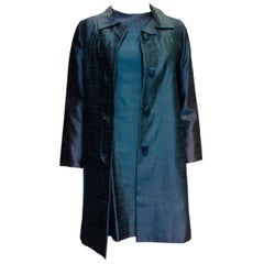 Manteau et robe en soie vintage