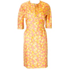 Vintage Silk Cocktail Dress and Jacket