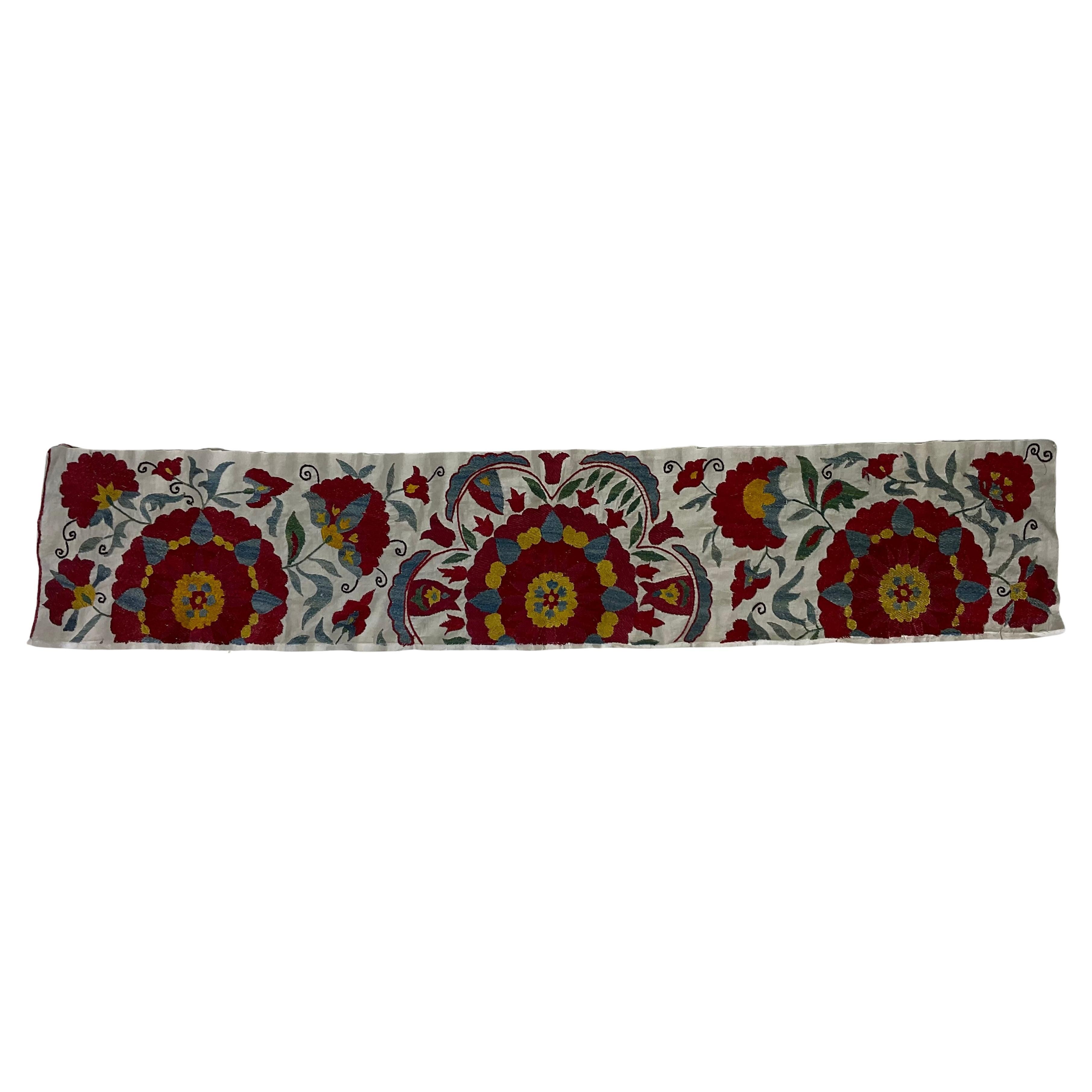 Vintage  Silk Embroidery Suzani Textile