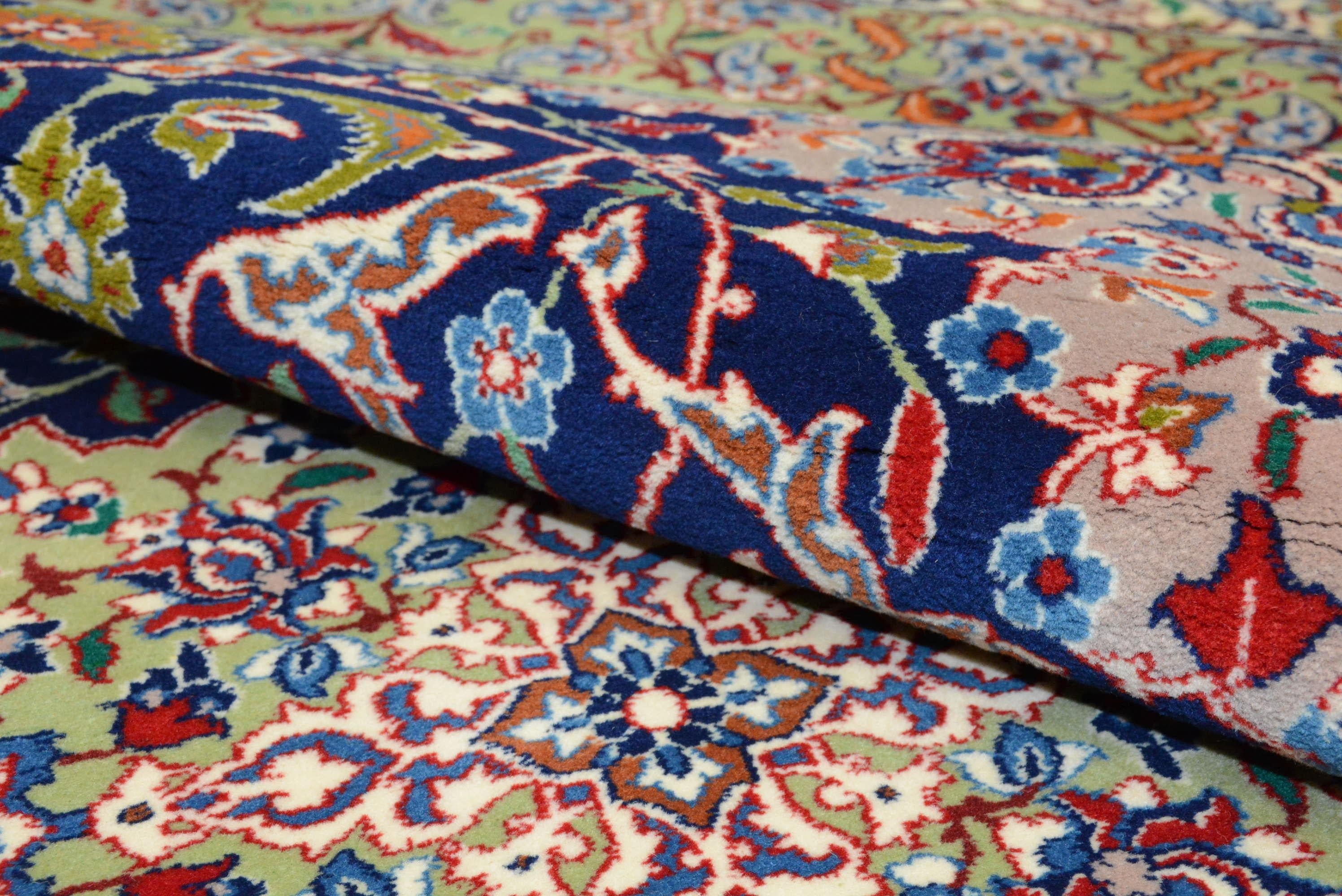 20th Century Vintage Silk Foundation Isfahan Rug  For Sale
