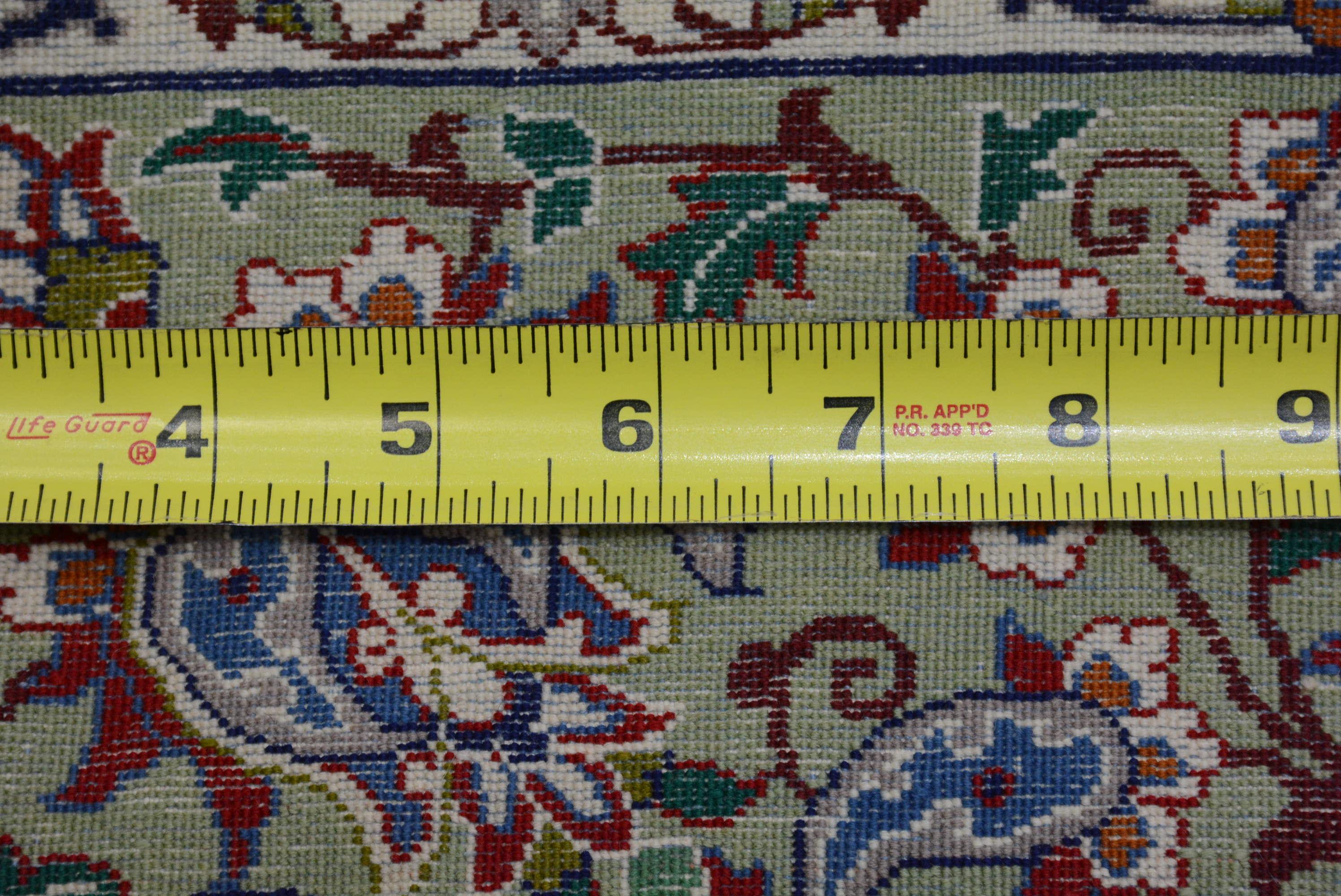 Vintage Silk Foundation Isfahan Rug  For Sale 1