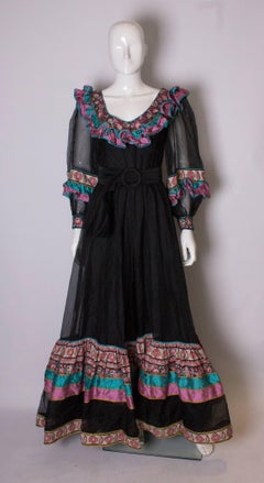 Vintage Silk Gown by Regamus London