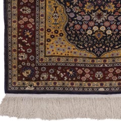 Vintage Silk Hereke Rug - Small Silk Rug