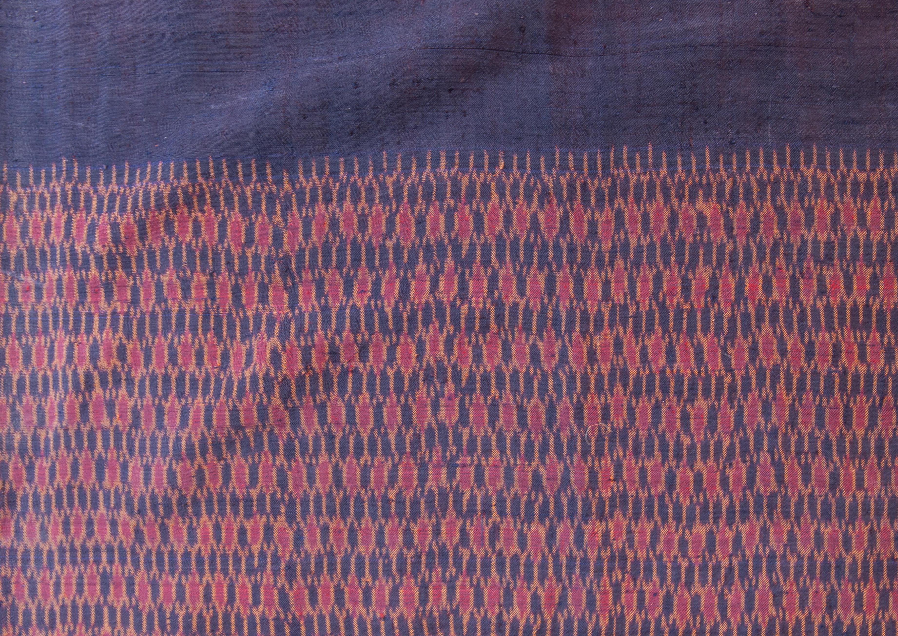 Vintage Silk Ikat Sarong from Northeast Thailand or Cambodia, Mid-20th Century 1