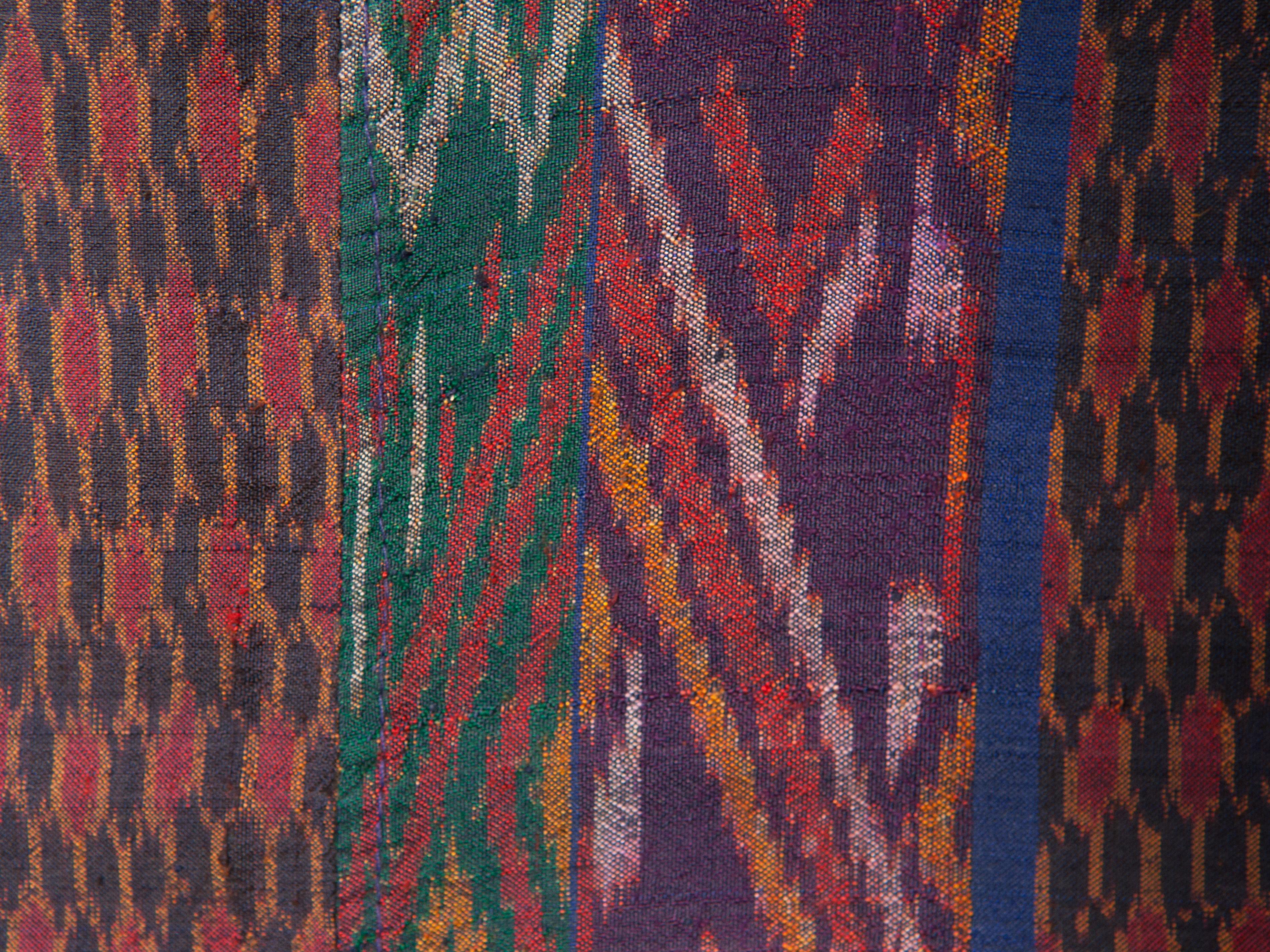 Vintage Silk Ikat Sarong from Northeast Thailand or Cambodia, Mid-20th Century 4