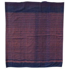 Vintage Silk Ikat Sarong from Northeast Thailand or Cambodia, Mid-20th Century