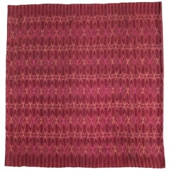 Vintage Silk Ikat Sarong from Northeast Thailand or Cambodia, Mid-20th Century