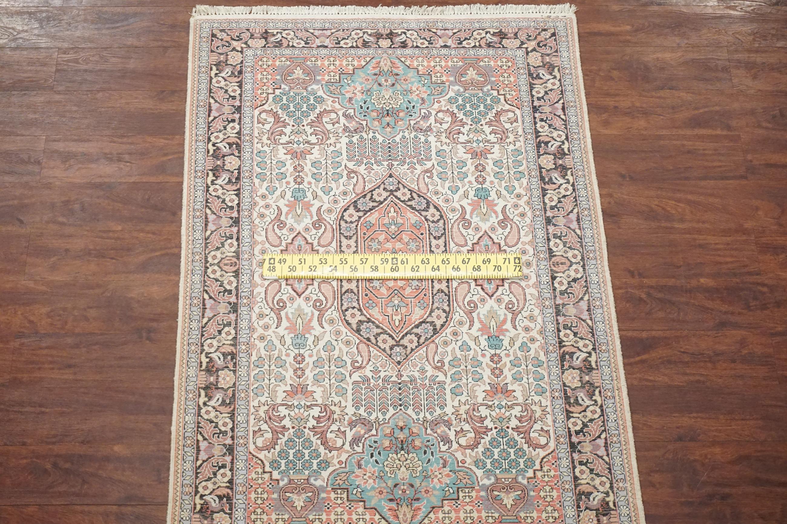 Contemporary Vintage Silk Kashmir Rug For Sale