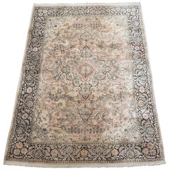 Vintage Silk Kashmir Rug