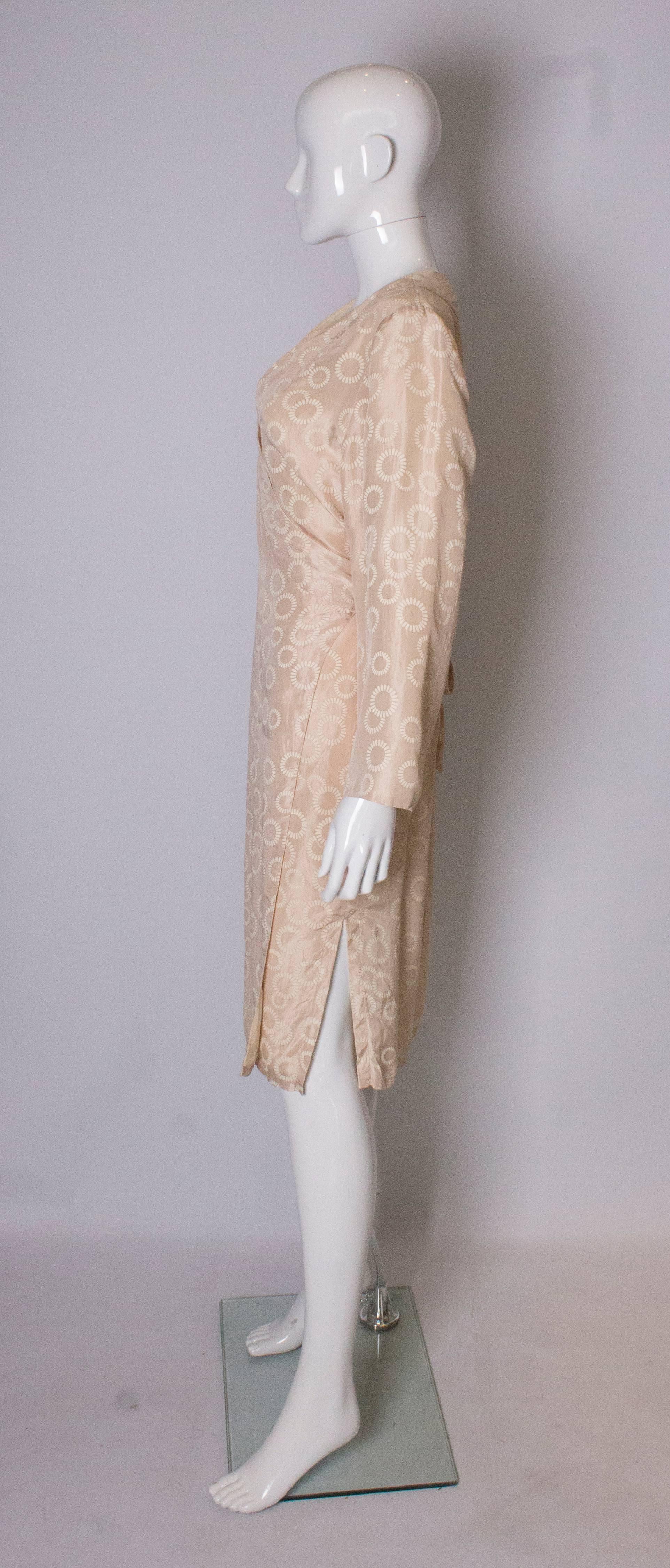 Vintage Silk Kimono Style Dress In Good Condition In London, GB