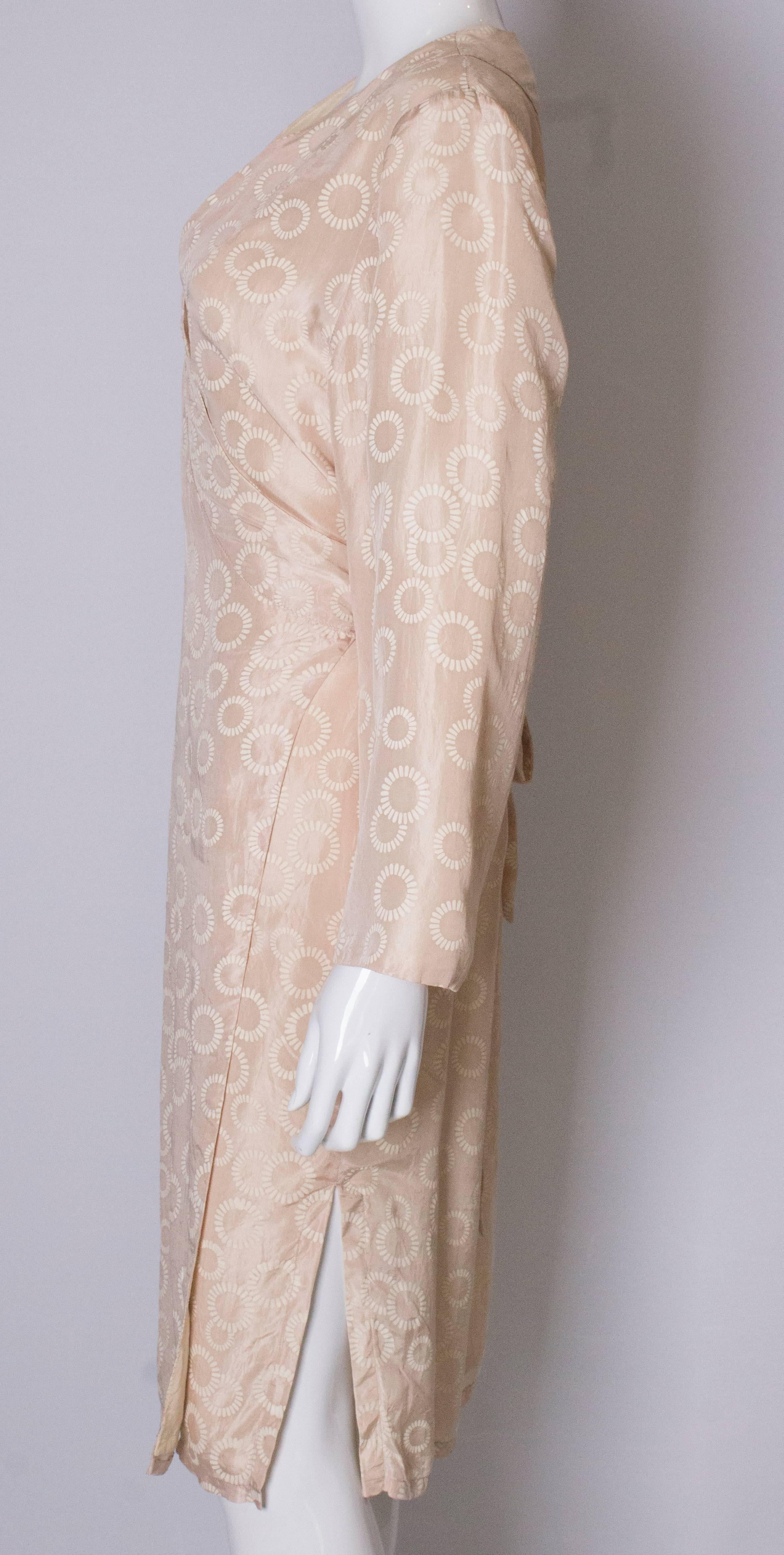 Women's Vintage Silk Kimono Style Dress