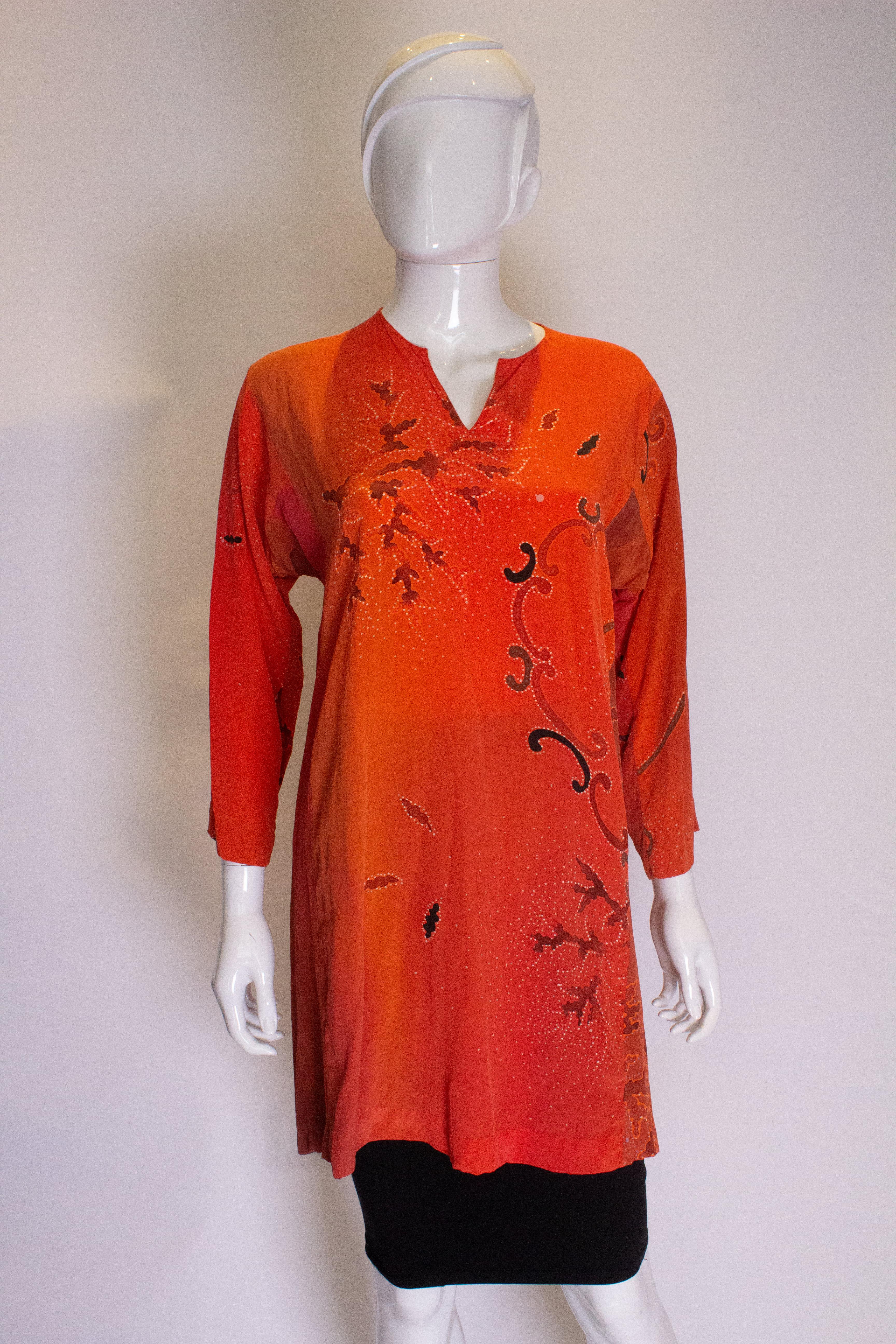 Vintage Silk Mini Dress For Sale 2