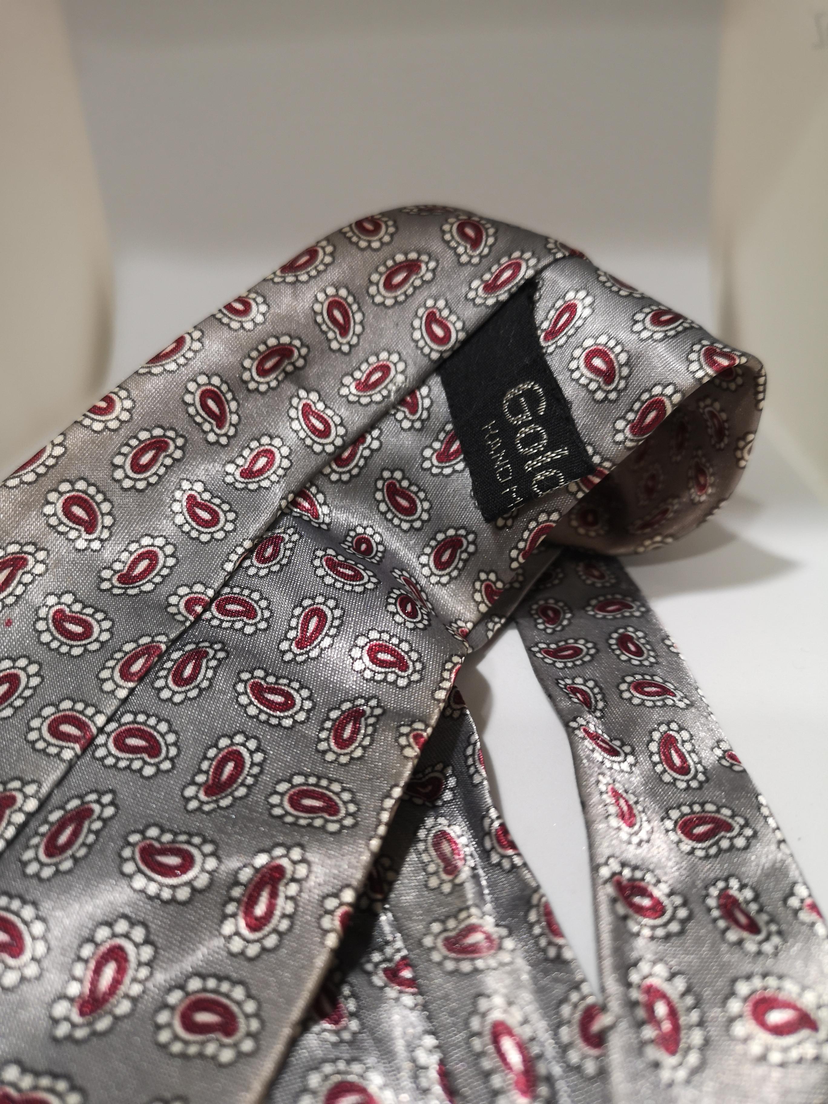 Vintage silk mulicoloured tie In Good Condition In Capri, IT