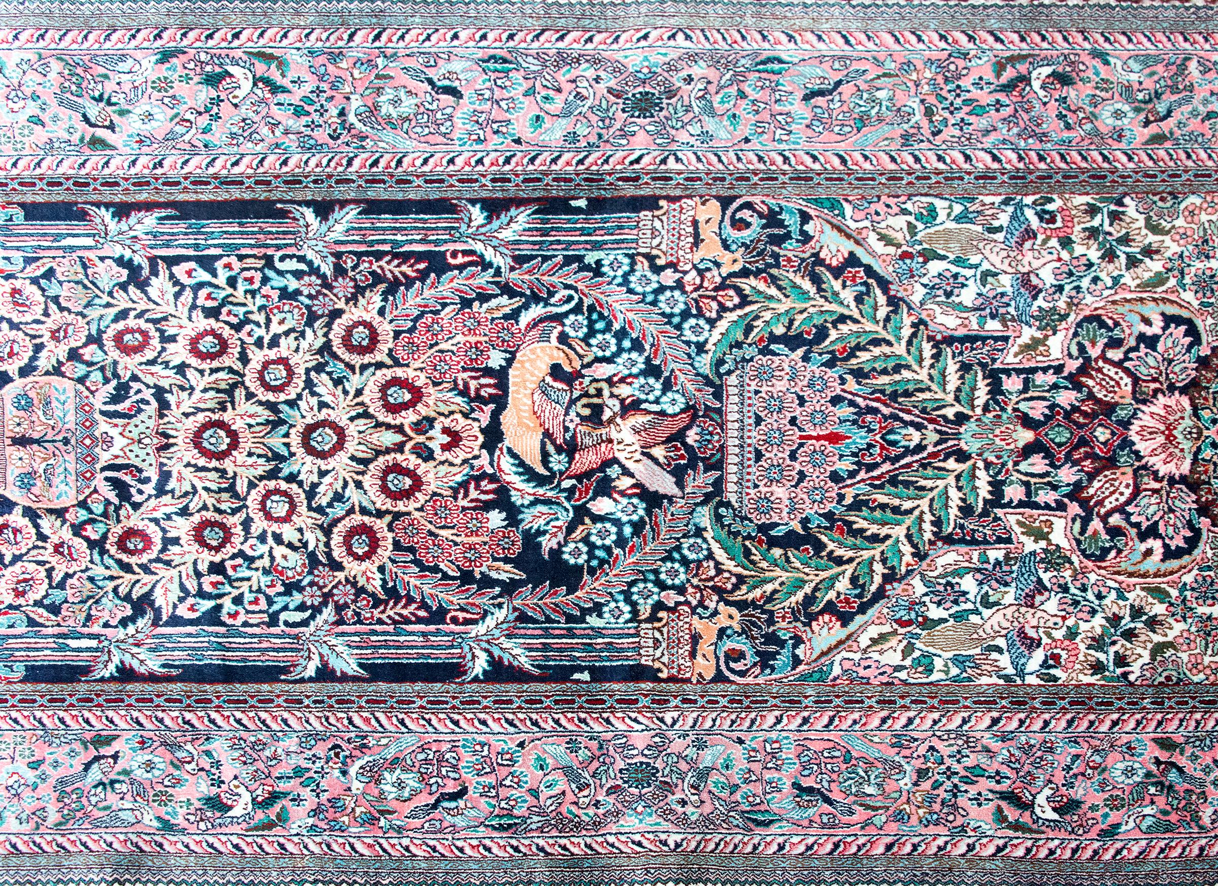 Vintage Silk Prayer Rug For Sale 4