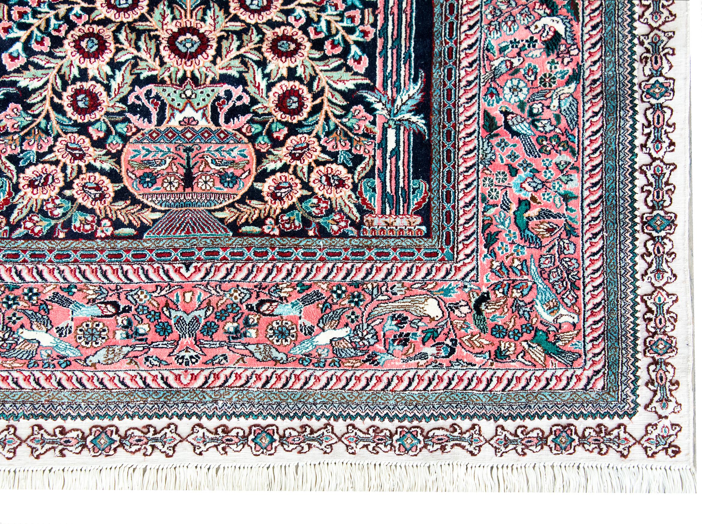 Vintage Silk Prayer Rug For Sale 6