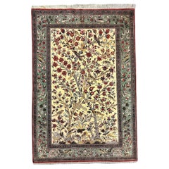 Vintage Silk Qum Rug 1.50m x 1.02m