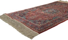 Vintage Silk Qum Style Rug