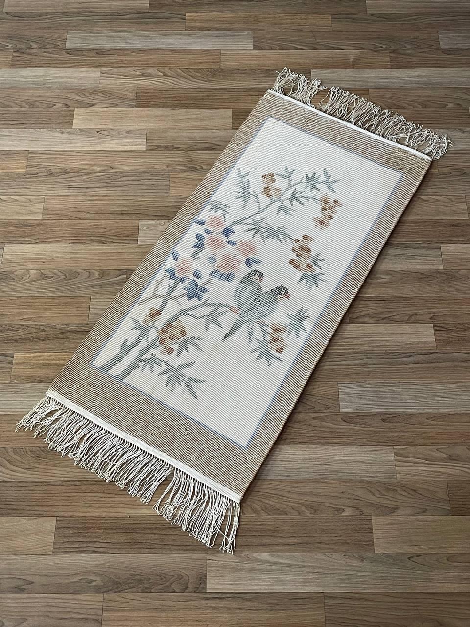 Vintage-Wandteppich aus Seide mit Vogelmotiv aus Seide im Angebot 4