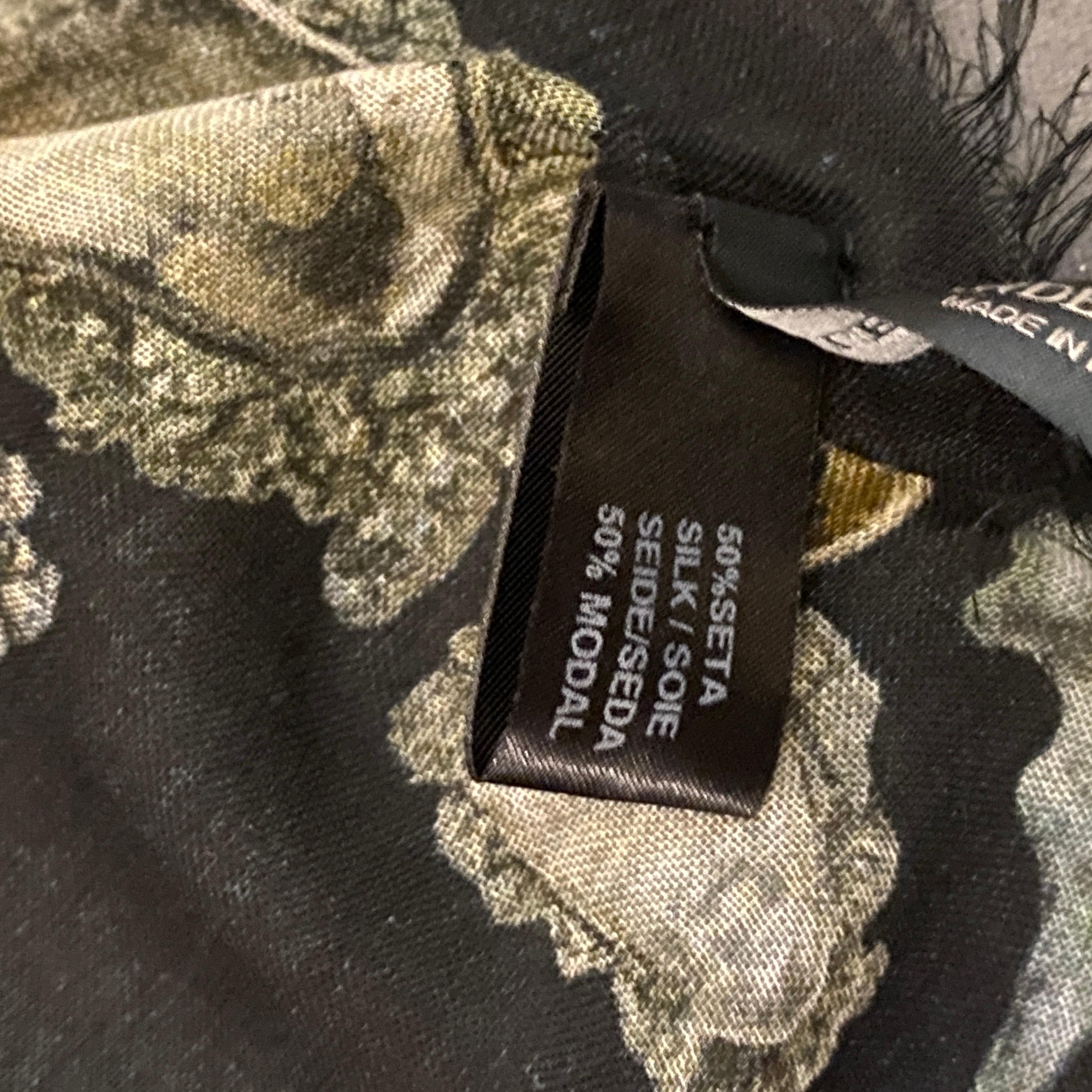 Vintage Silk Scarf by Alexander Mcqueen Depicting Dragonflies 3