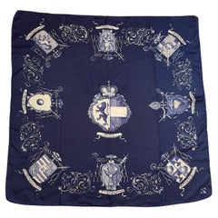 Vintage Silk Scarf of The Prince Archbishops of Salzburg with Coat Of Arms