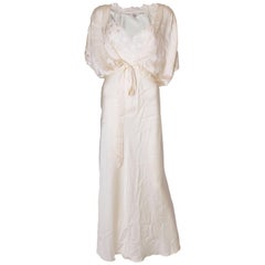 Vintage Silk Slip and Bolero Jacket