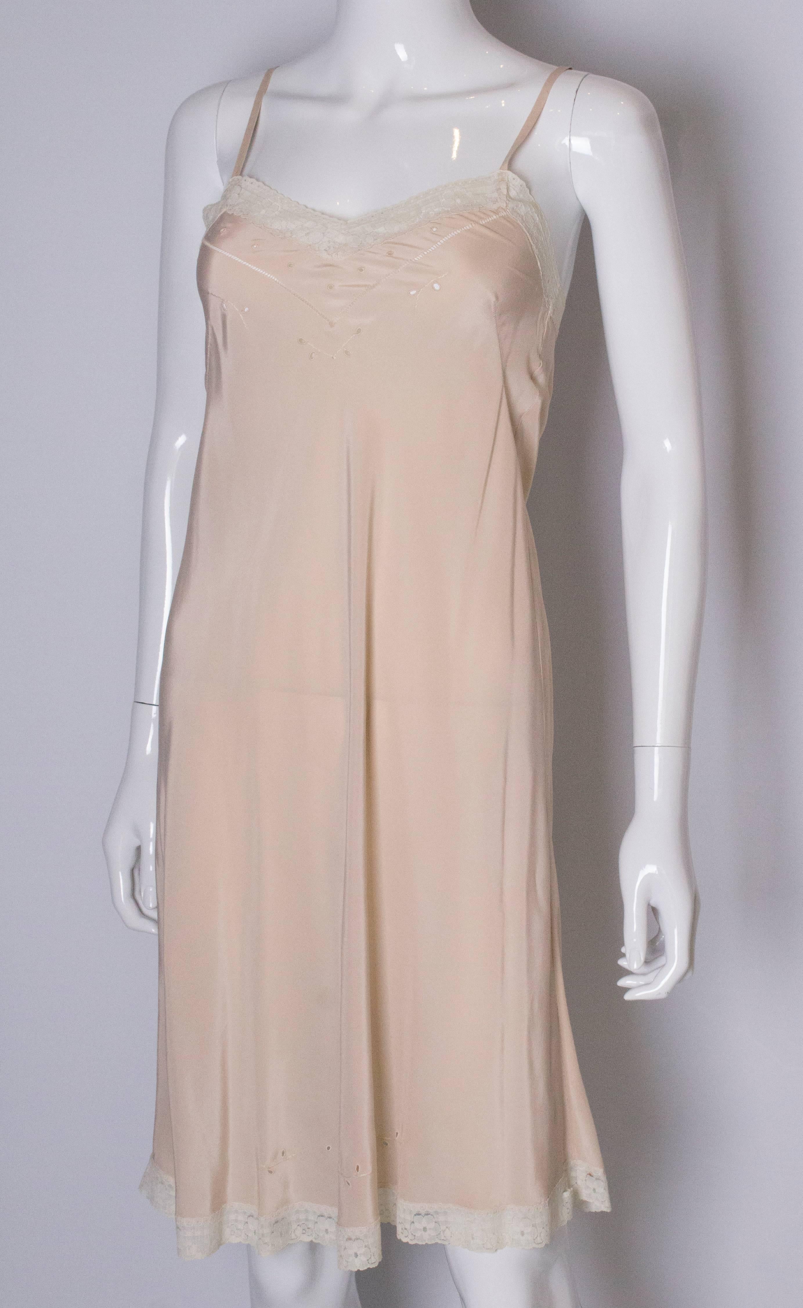 vintage silk slip dress