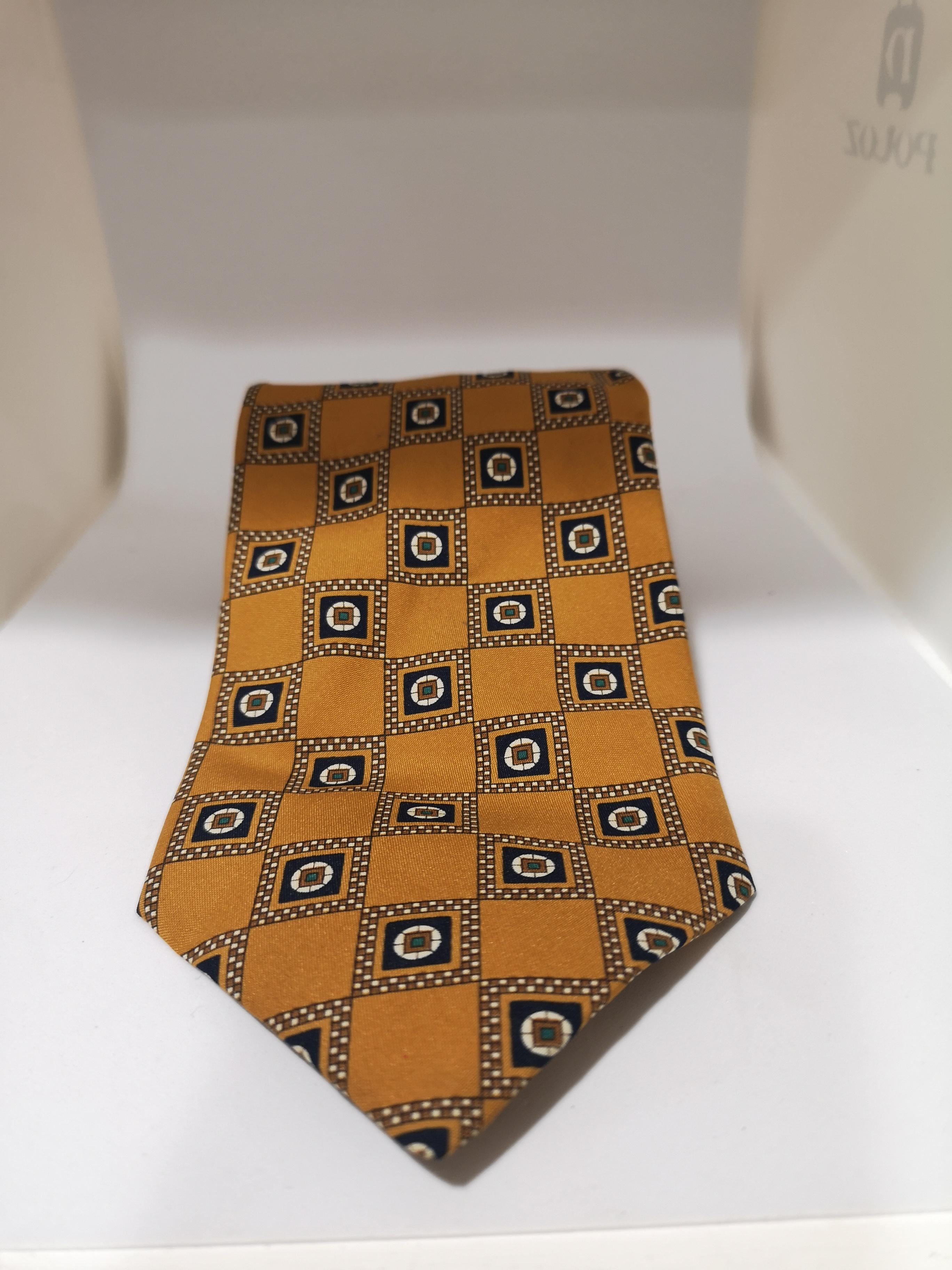 Brown Vintage silk tie