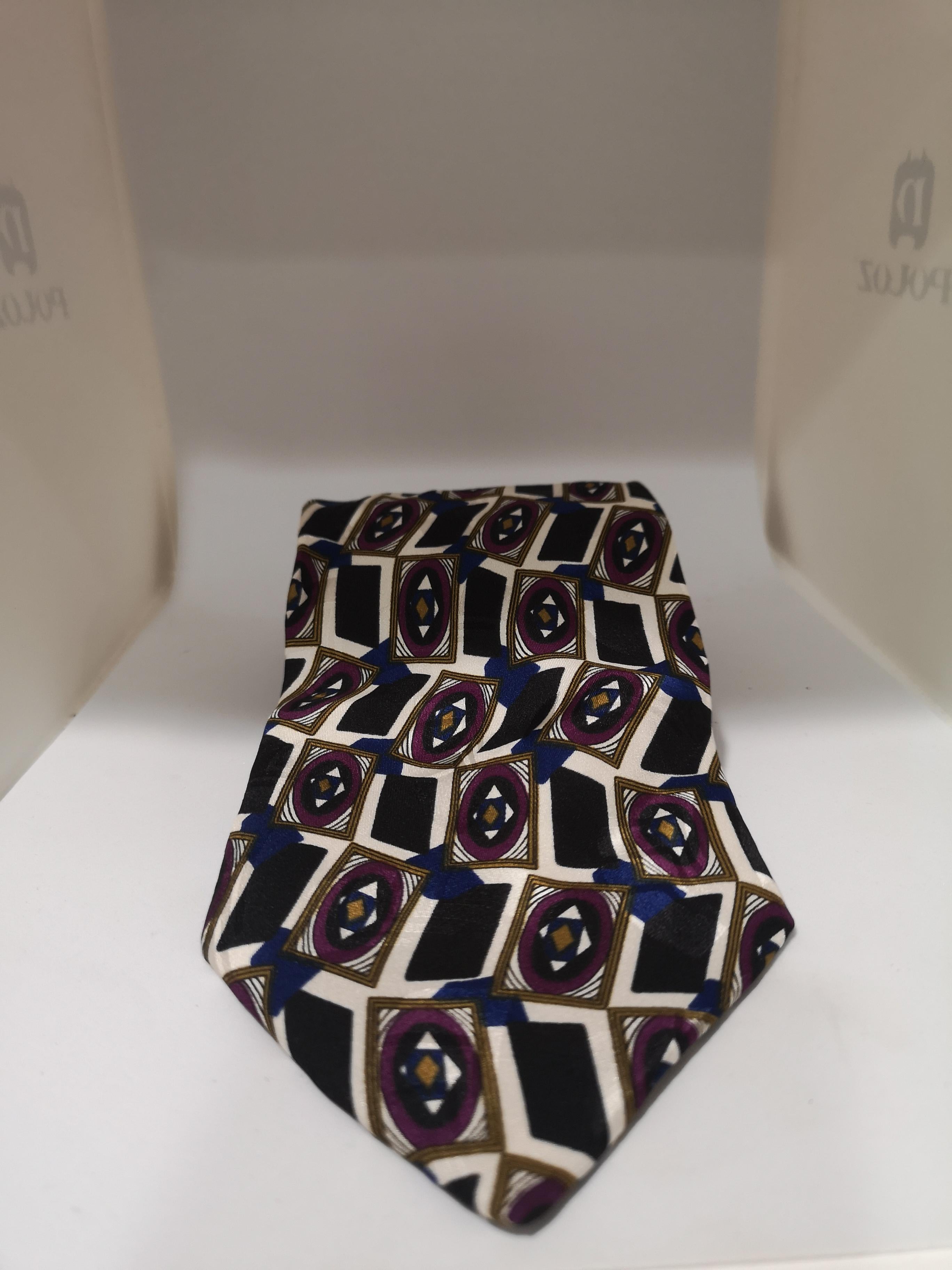 Black Vintage silk tie