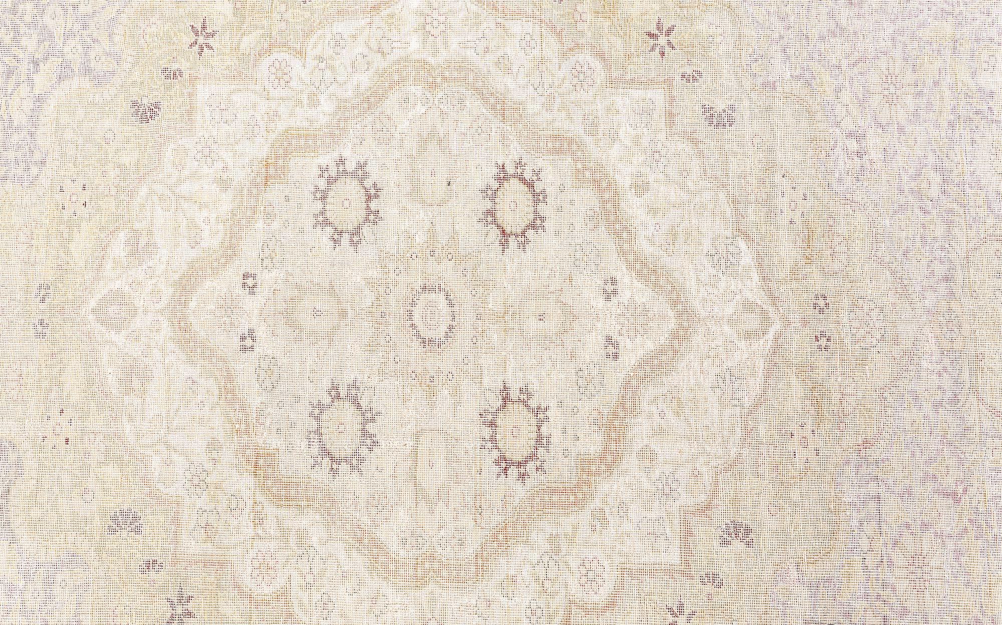 Hand-Knotted Doris Leslie Blau Vintage Silk Turkish Botanic Beige Carpet For Sale