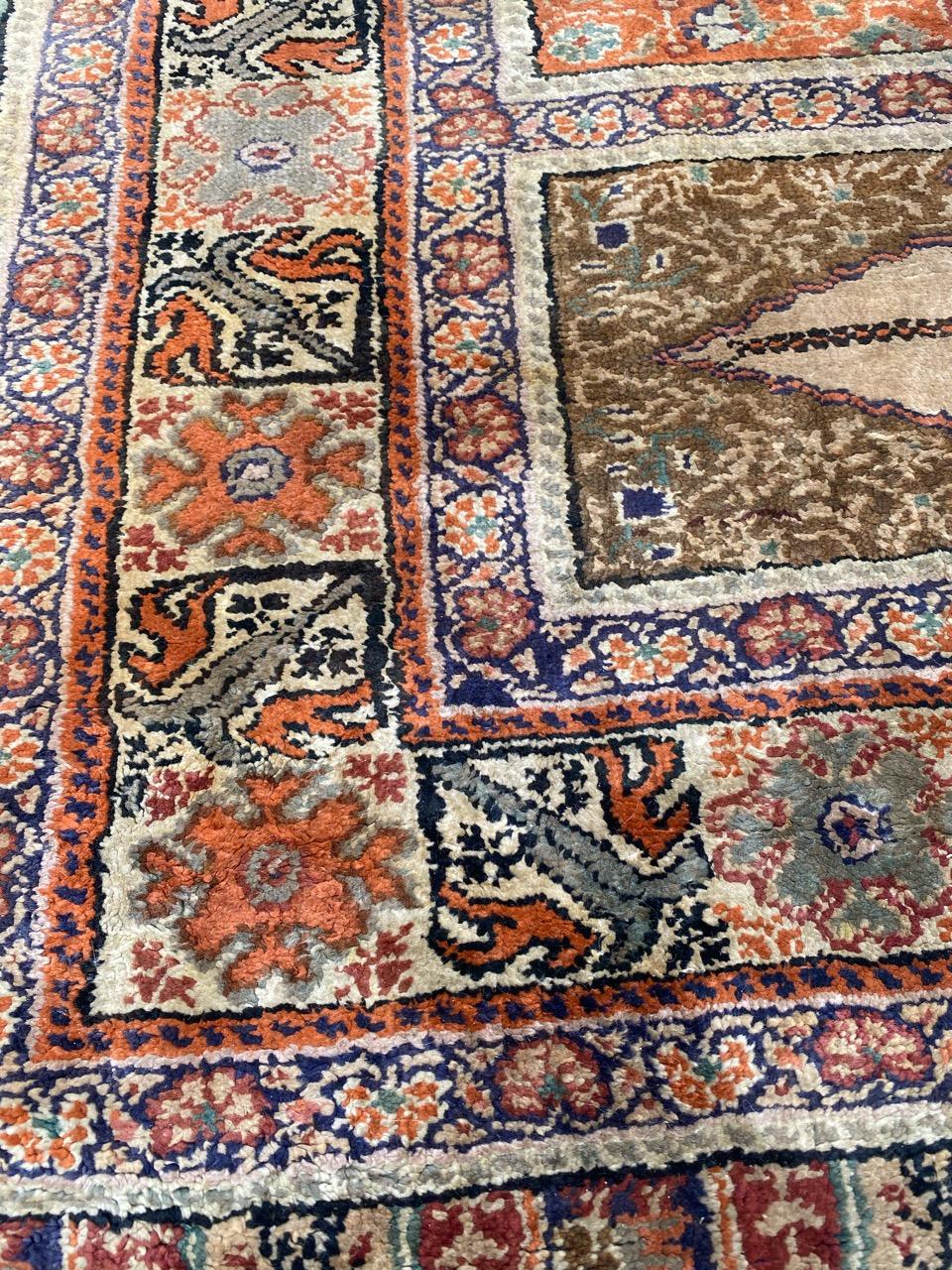 Bobyrug’s Vintage Silk Turkish Kayseri Runner For Sale 1