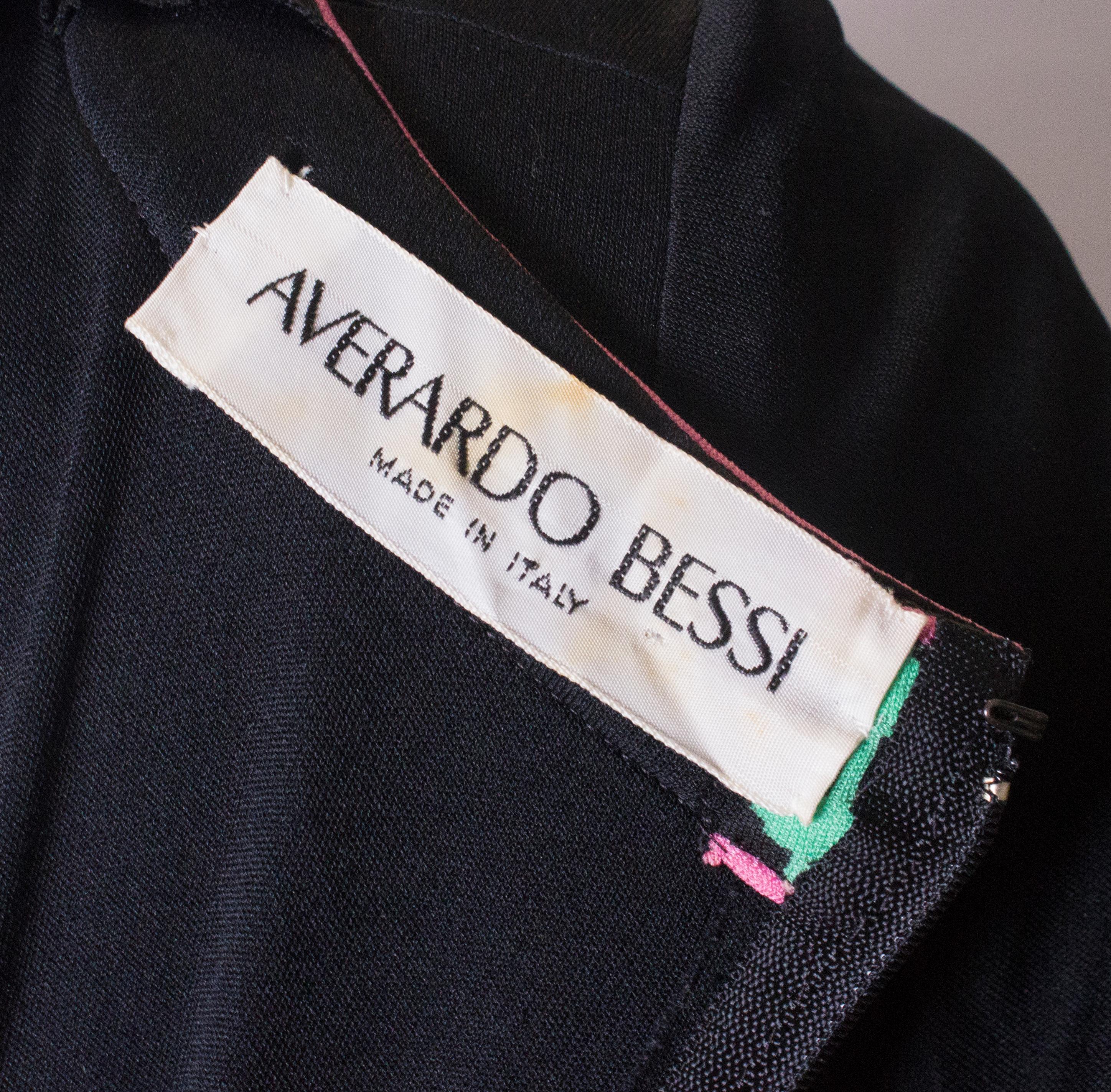 Vintage Silk Jersey Dress By Averardo Bessi 5