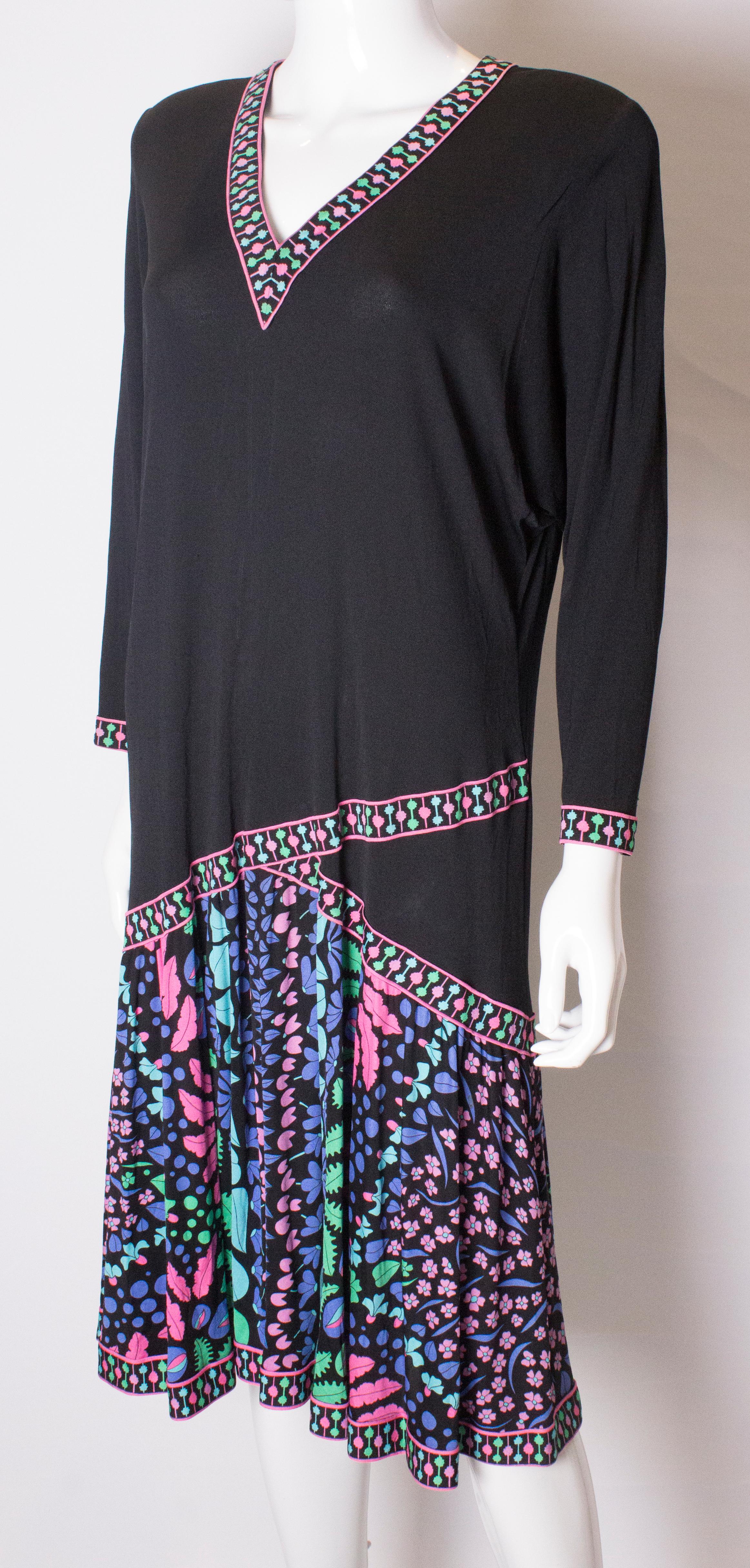 Vintage Silk Jersey Dress By Averardo Bessi In Good Condition In London, GB