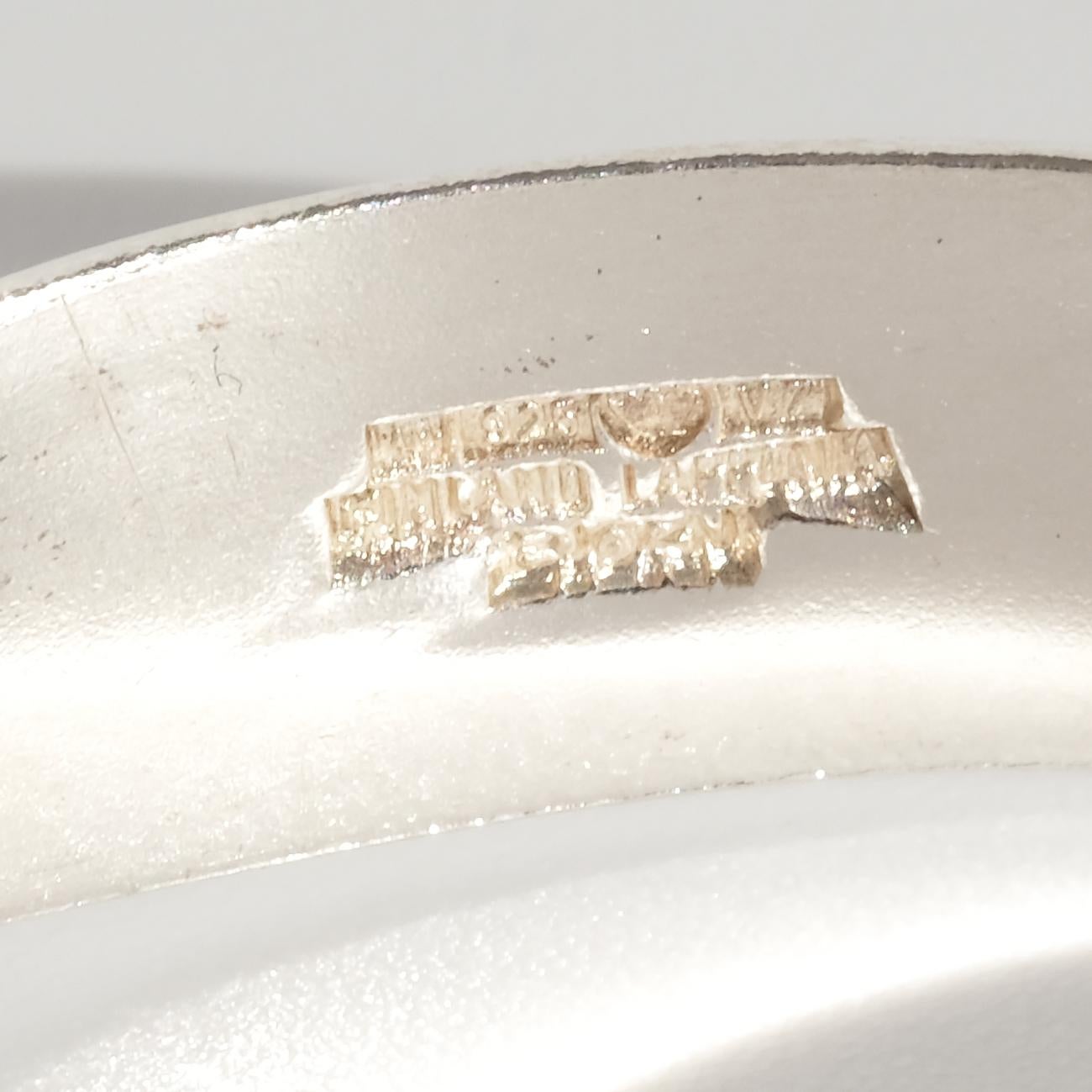 Vintage Silver and Acrylic Cuff Bracelet “Microns” by Björn Weckström Made 1974 For Sale 6